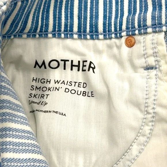 Mother High Waisted Smokin Double Mini Skirt Size 27 - Picture 8 of 16